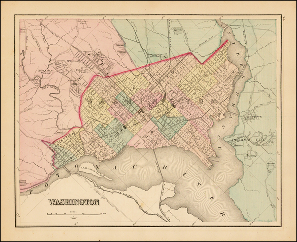 100-Washington, D.C. Map By O.W. Gray