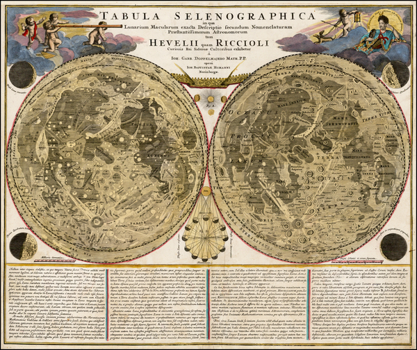 92-Celestial Maps and Curiosities Map By Johann Baptist Homann