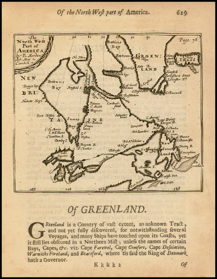 91-Polar Maps, Atlantic Ocean, Midwest and Canada Map By Robert Morden