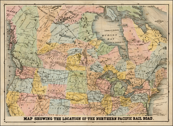 79-United States, Midwest, Plains, Rocky Mountains and Canada Map By M. Traubel