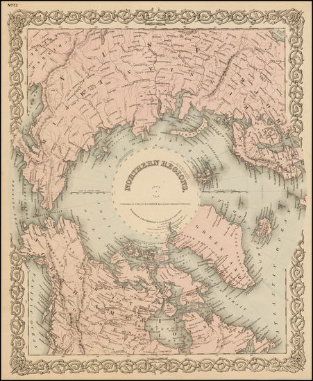 64-Polar Maps Map By G.W.  & C.B. Colton