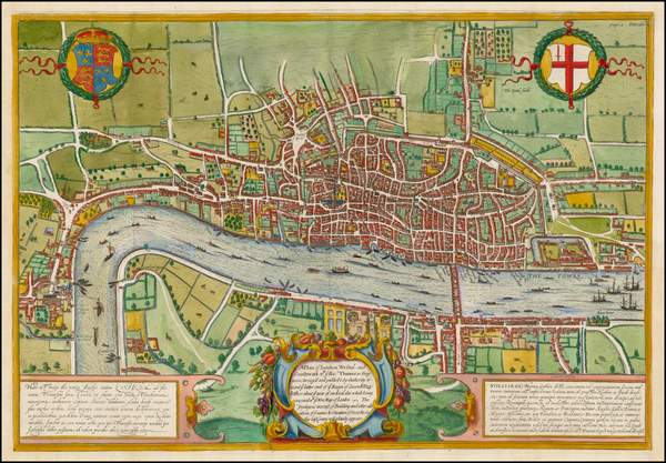 68-British Isles and London Map By Edward Hatton