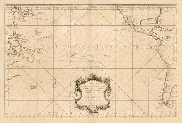 77-Australia & Oceania, Pacific, Australia and Oceania Map By Depot de la Marine