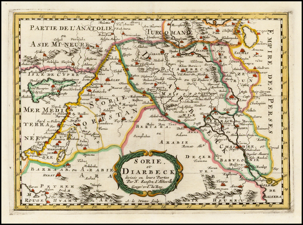 43-Central Asia & Caucasus, Holy Land and Balearic Islands Map By Nicolas Sanson