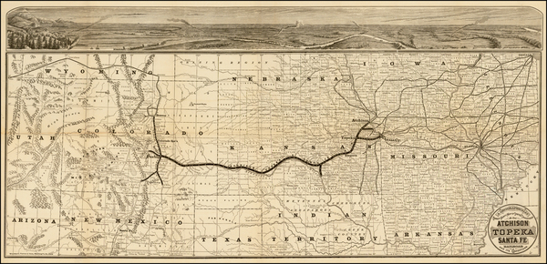 26-Plains, Southwest and Rocky Mountains Map By Woodward, Tiernan & Hale