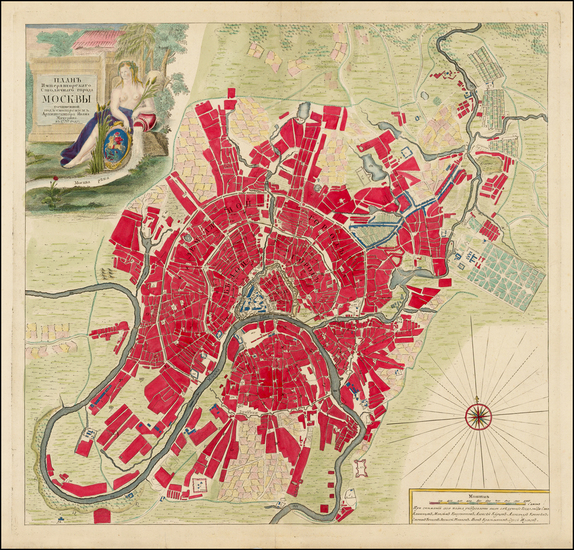 0-Russia Map By Ivan Fyodorovich Michurin