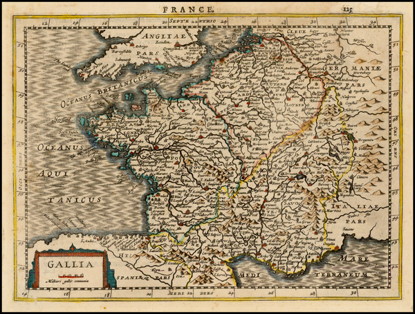 71-France Map By Jan Everts Cloppenburgh