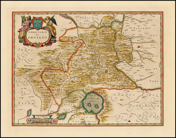 67-Italy Map By Willem Janszoon Blaeu