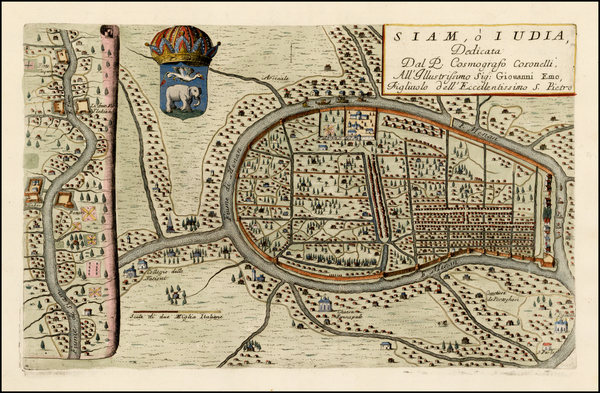 86-Southeast Asia Map By Vincenzo Maria Coronelli