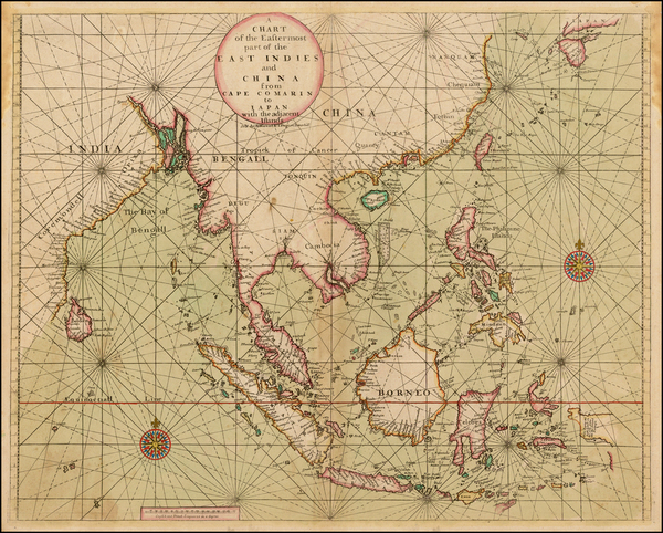 80-China, India, Southeast Asia, Philippines and Other Islands Map By Thomas Page  &  Richard 