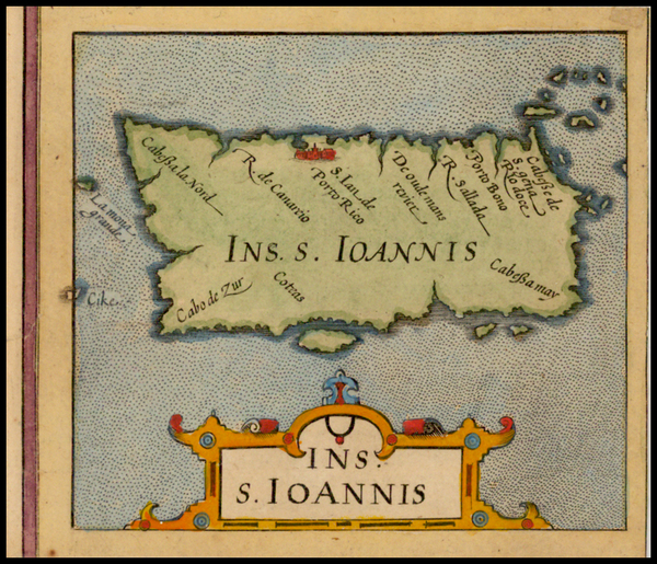 6-Caribbean Map By Jodocus Hondius
