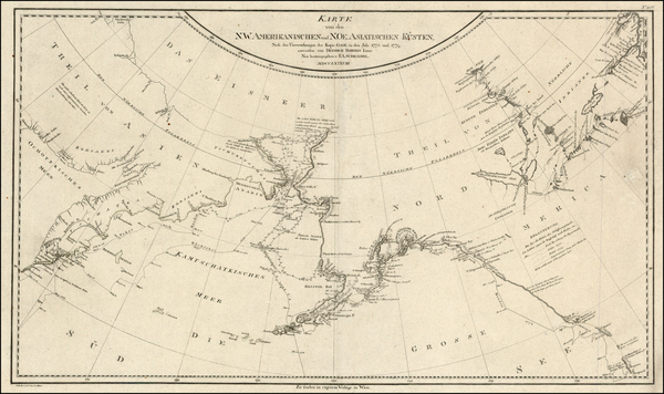 62-World, Alaska, Pacific and Canada Map By Franz Anton Schraembl