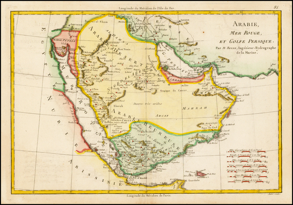 37-Middle East Map By Rigobert Bonne