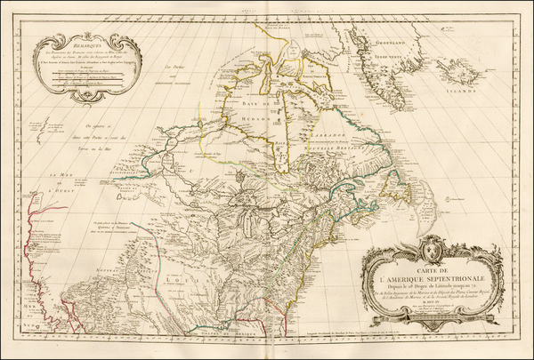 97-United States, Midwest, Plains, Southwest, Rocky Mountains and North America Map By Jacques Nic