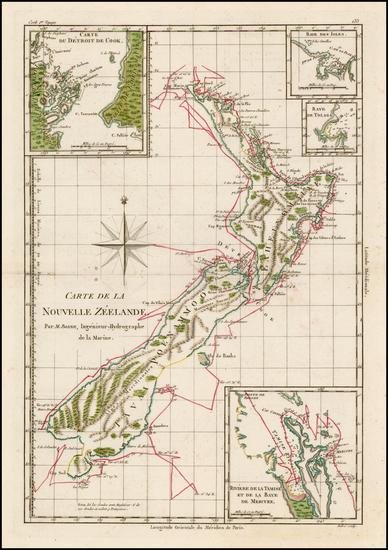 53-New Zealand Map By Rigobert Bonne