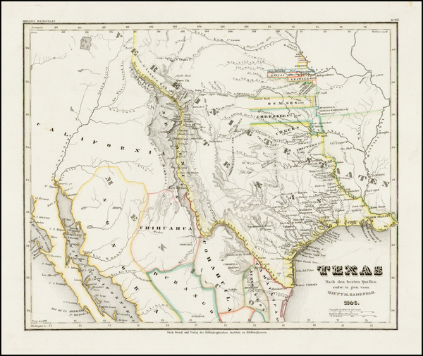 5-Texas, Plains, Southwest and Rocky Mountains Map By Joseph Meyer