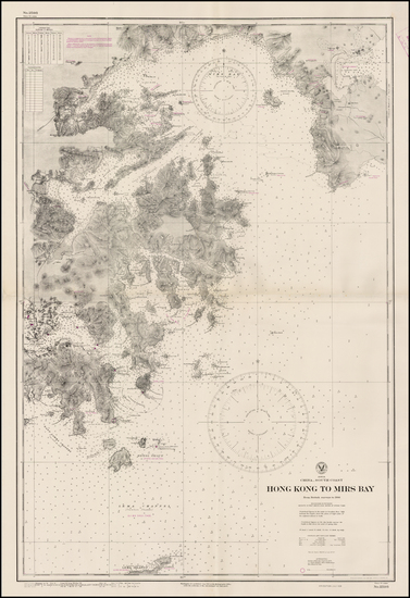 83-China Map By U.S. Hydrographical Office