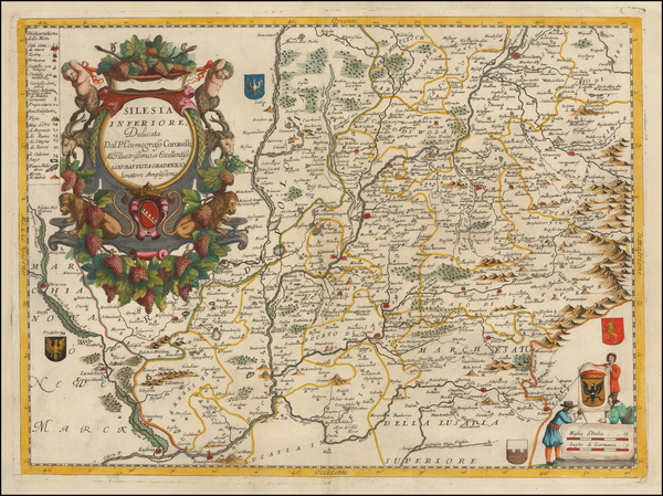 49-Poland and Czech Republic & Slovakia Map By Vincenzo Maria Coronelli