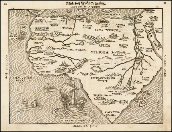 60-Africa and Africa Map By Heinrich Bunting