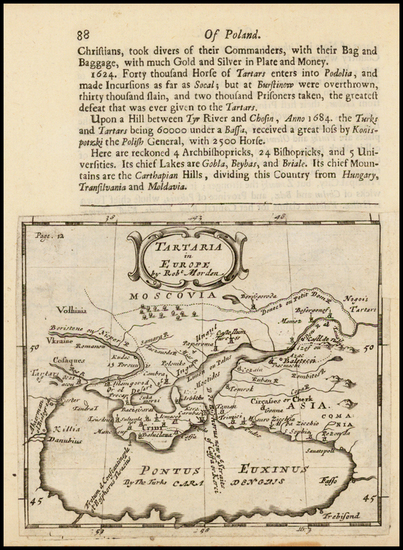 91-Turkey and Russia in Asia Map By Robert Morden