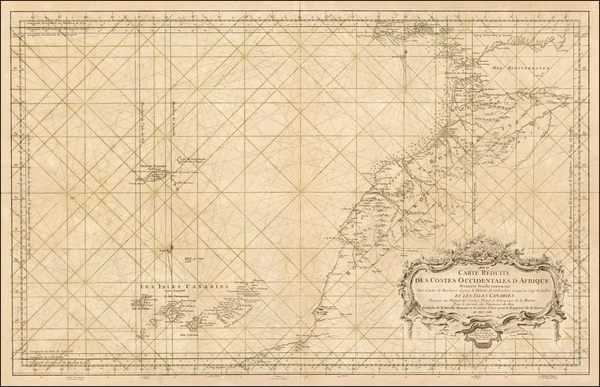 86-North Africa and West Africa Map By Jacques Nicolas Bellin