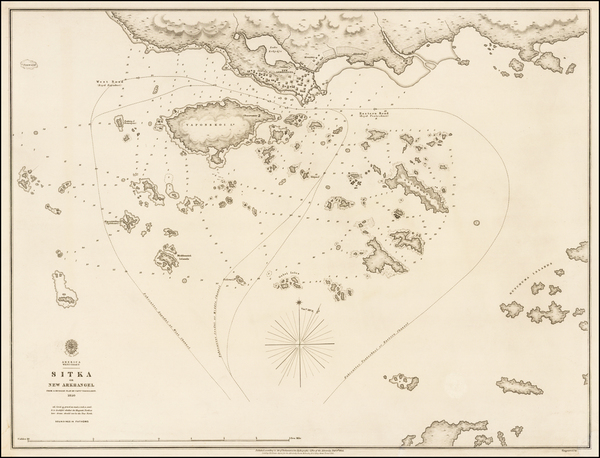 90-Alaska Map By British Admiralty