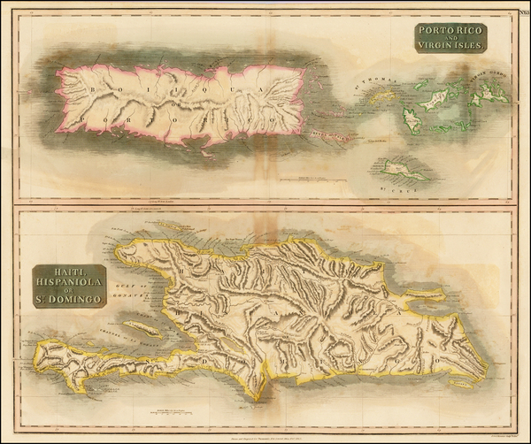 81-Caribbean Map By John Thomson