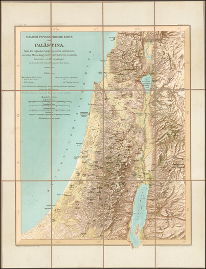 29-Holy Land Map By R Leuzinger