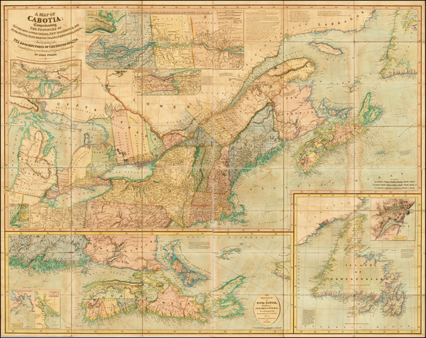 55-New England, Midwest and Canada Map By John Purdy