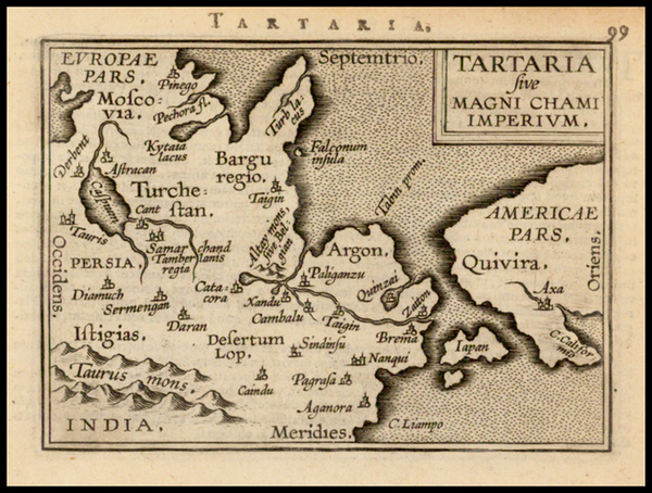 43-Alaska, China, Japan, Central Asia & Caucasus, Russia in Asia, California and Canada Map By