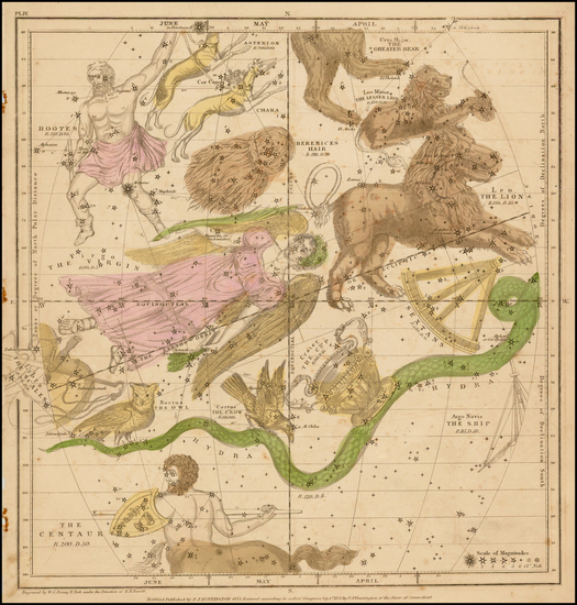 66-Celestial Maps Map By Elijah J. Burritt