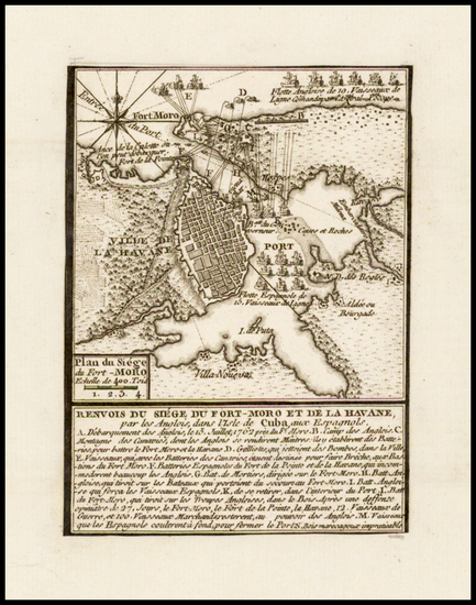0-Caribbean Map By Jean de Beaurain