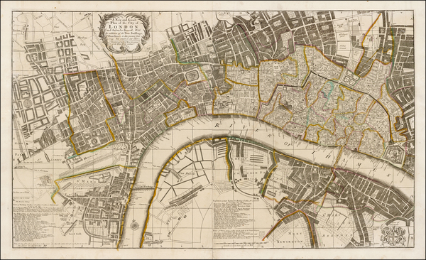 92-British Isles and London Map By Henry Overton