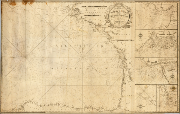 95-France and Spain Map By John William Norie