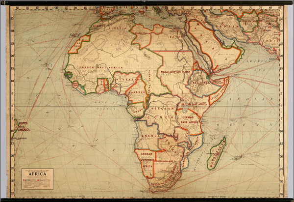 8-Africa and Africa Map By Rand McNally & Company