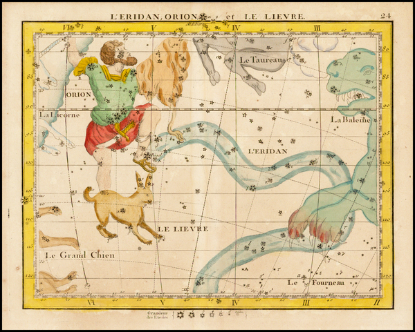 98-Celestial Maps Map By John Flamsteed / Jean Nicolas Fortin