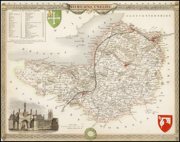 54-British Isles Map By Thomas Moule