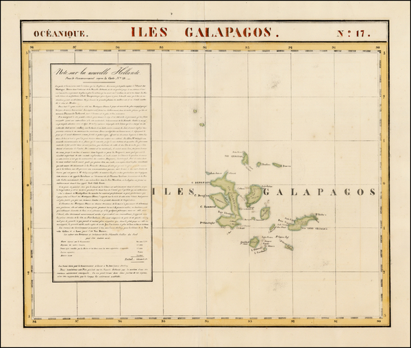 48-South America and Pacific Map By Philippe Marie Vandermaelen