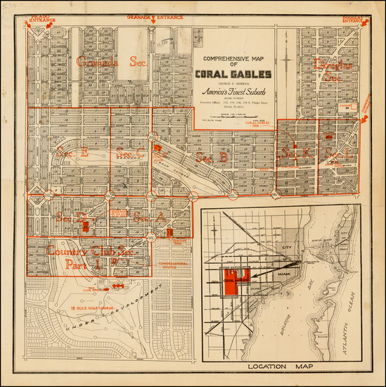 71-Florida Map By W. C.  Bliss