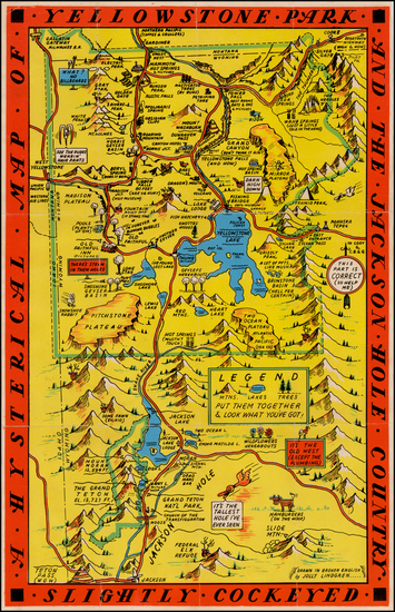 59-Rocky Mountains Map By Lindgren Brothers