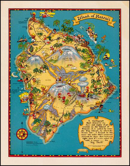 76-Hawaii and Hawaii Map By Ruth Taylor White