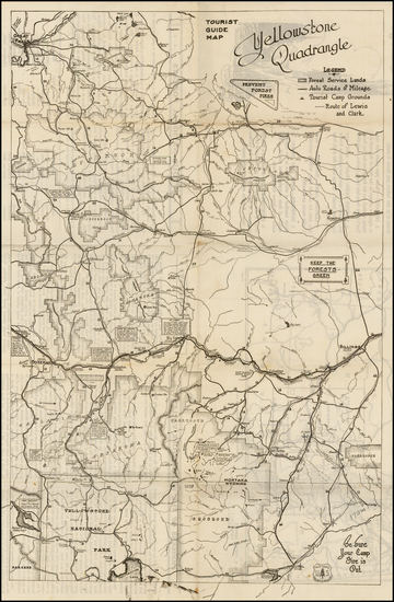 61-Rocky Mountains Map By United States Forest Service