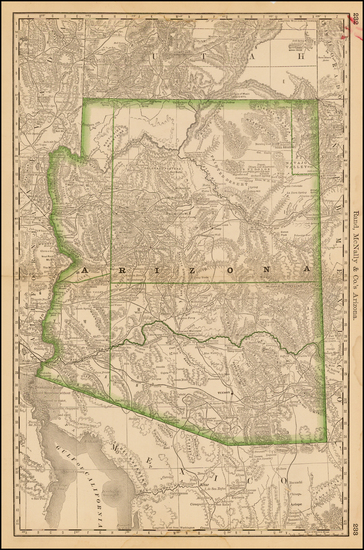 6-Southwest Map By Rand McNally & Company