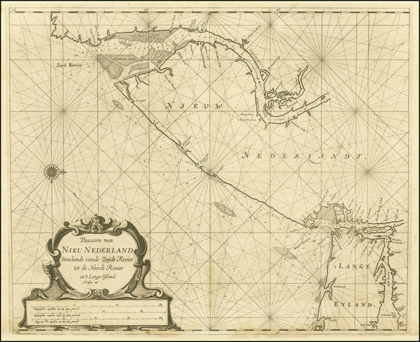 81-Mid-Atlantic Map By Arent Roggeveen / Jacobus Robijn