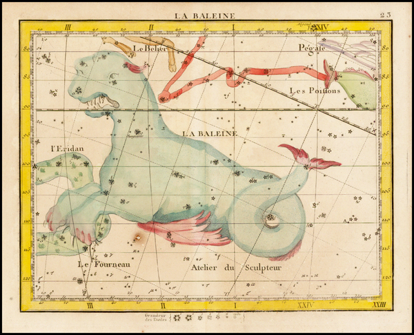 59-Celestial Maps Map By John Flamsteed / Jean Nicolas Fortin