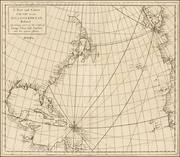 68-Atlantic Ocean, United States, New England, Mid-Atlantic, Southeast and Canada Map By Edmond Ha