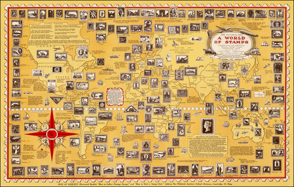 84-World and World Map By Ernest Dudley Chase