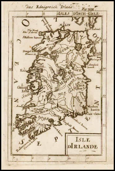 54-Ireland Map By Alain Manesson Mallet