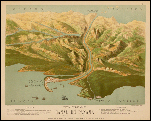 94-Central America Map By Ch. Bouret