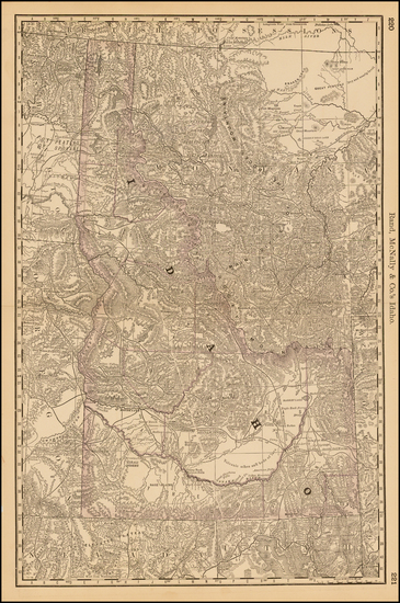 93-Rocky Mountains Map By William Rand  &  Andrew McNally